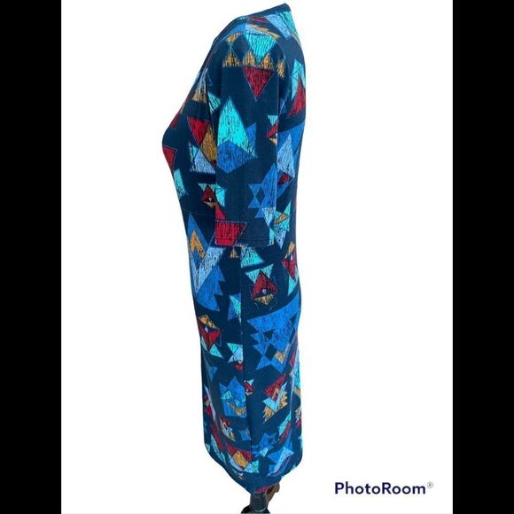 Lularoe Julia patterned sheath dress, size XS - Picture 3 of 5